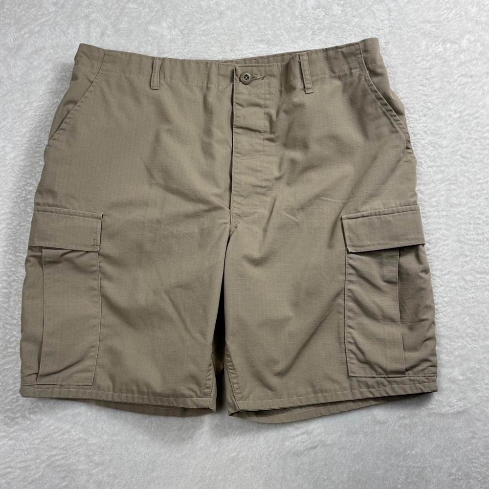 Propper Mens Khaki Ripstop Cargo Shorts Size Large Tactical‎ Utility Tan